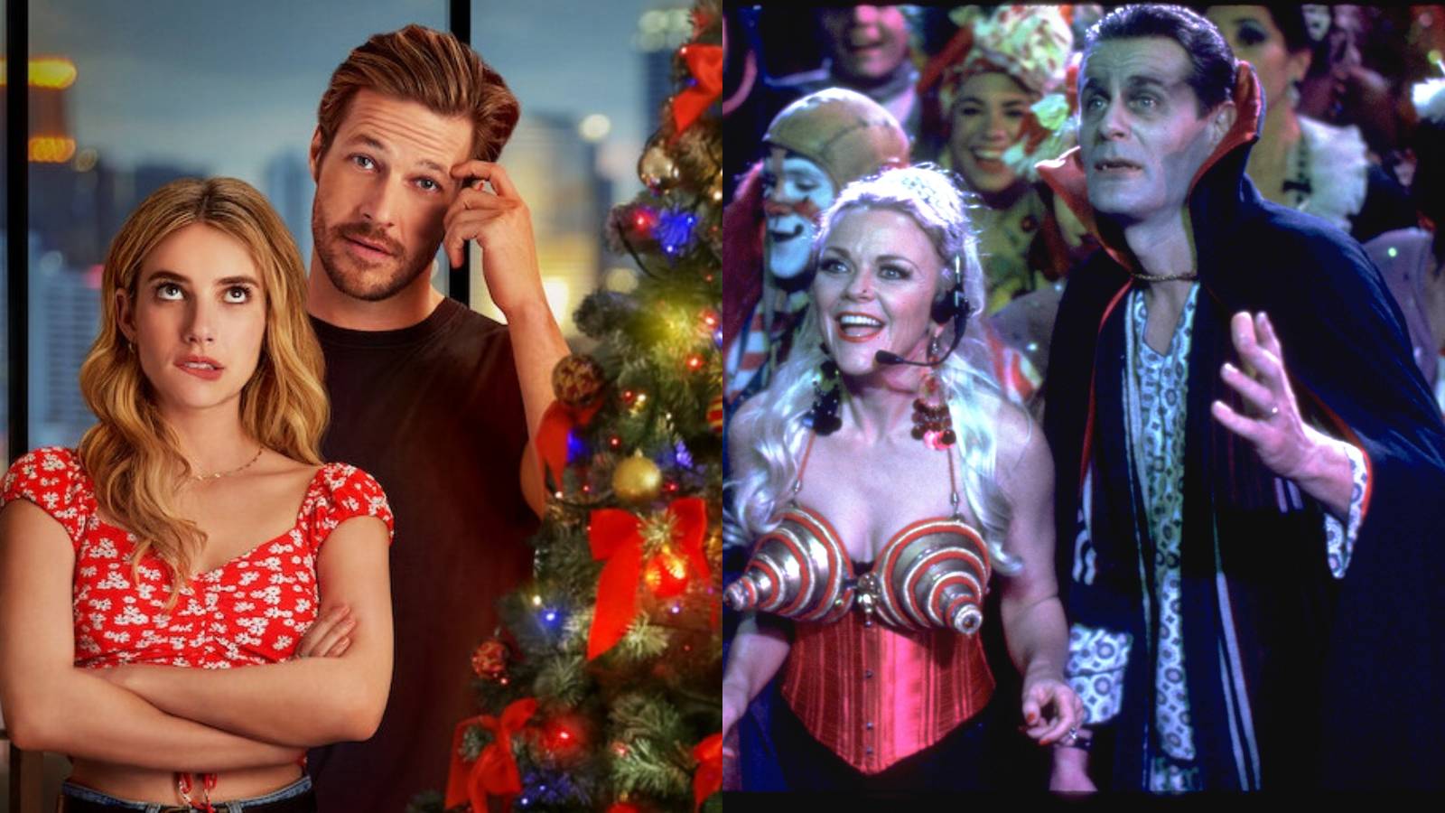 Halloween films feature split image Holidate and Hocus Pocus