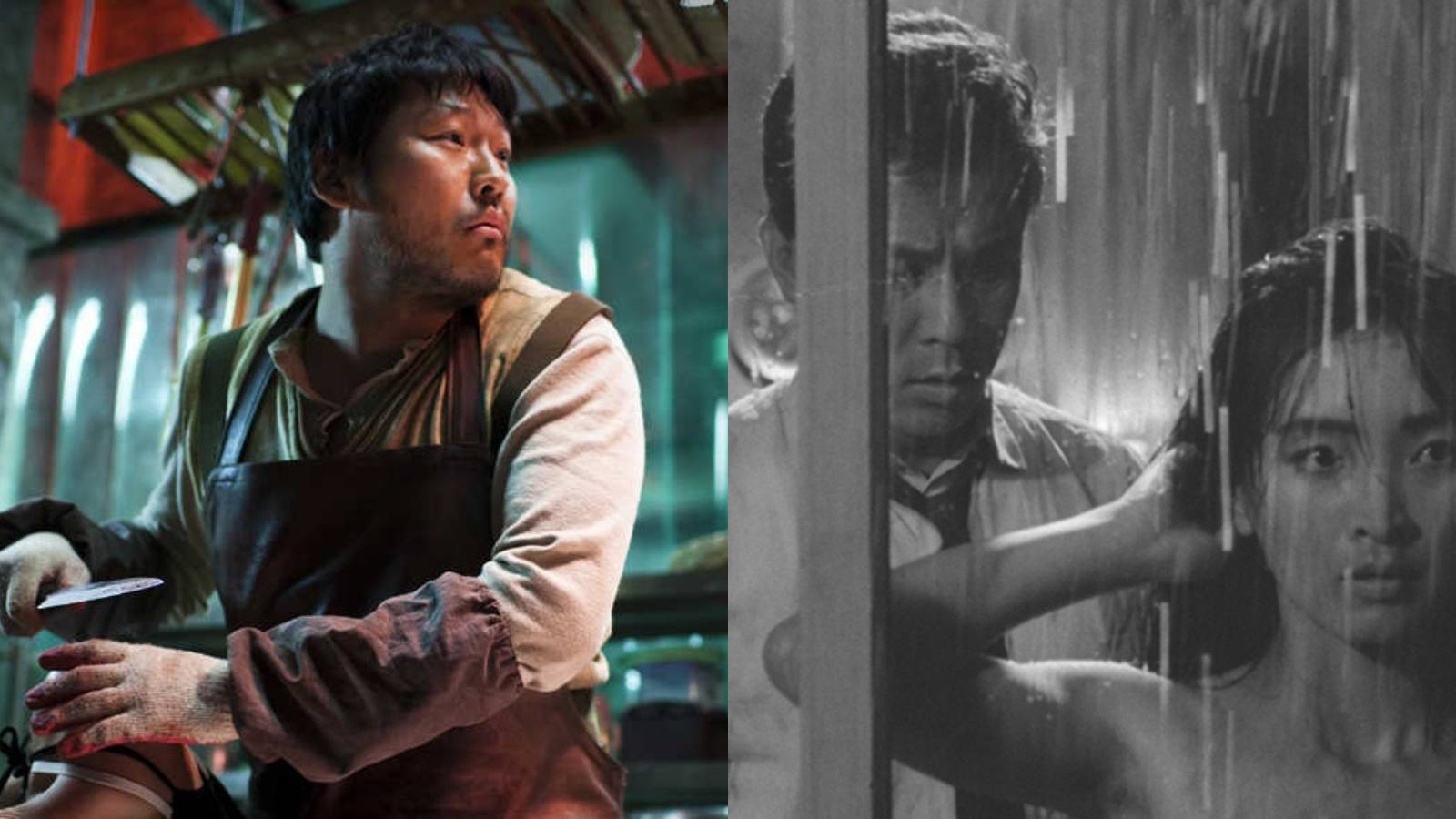 Korean horror films feature split image I Saw the Devil and The Housemaid