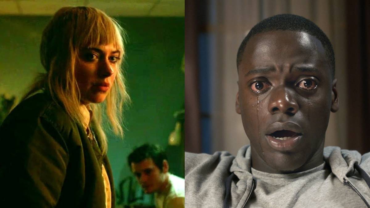 Horror indie films feature split image Green Room and Get Out
