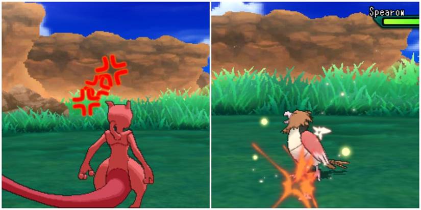 mewtwo using frustration on spearow