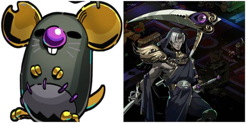 Split image of Mort and Thanatos.