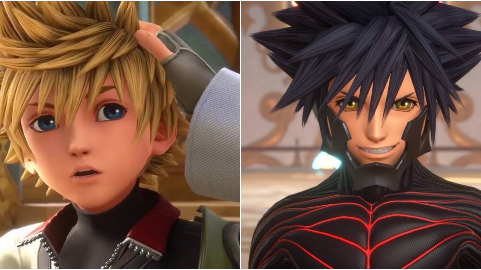 Split image of Ventus and Vanitas.