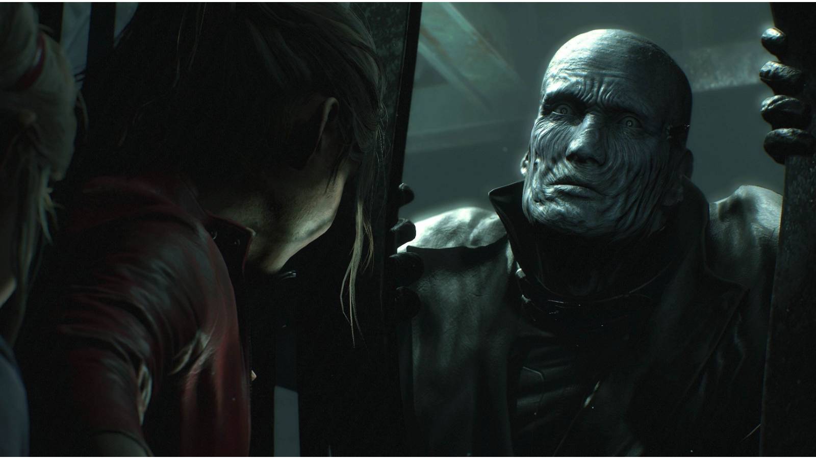 Mr. X looking at Claire.