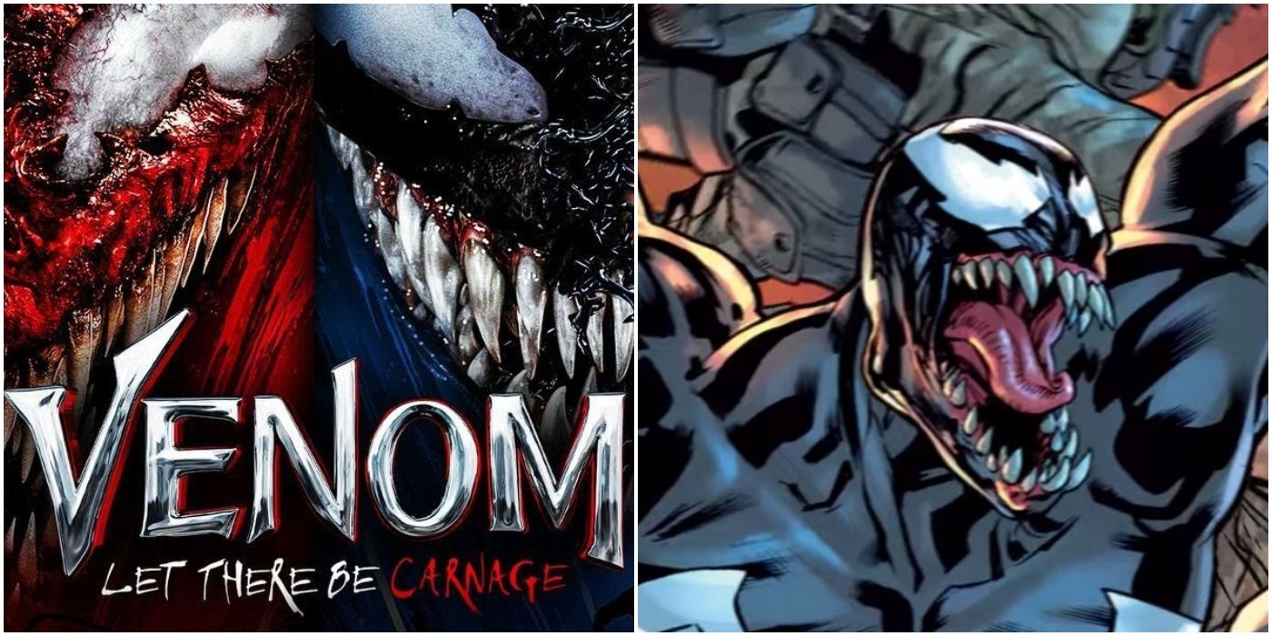 Venom: Let There Be Carnage Cover and Venom comic