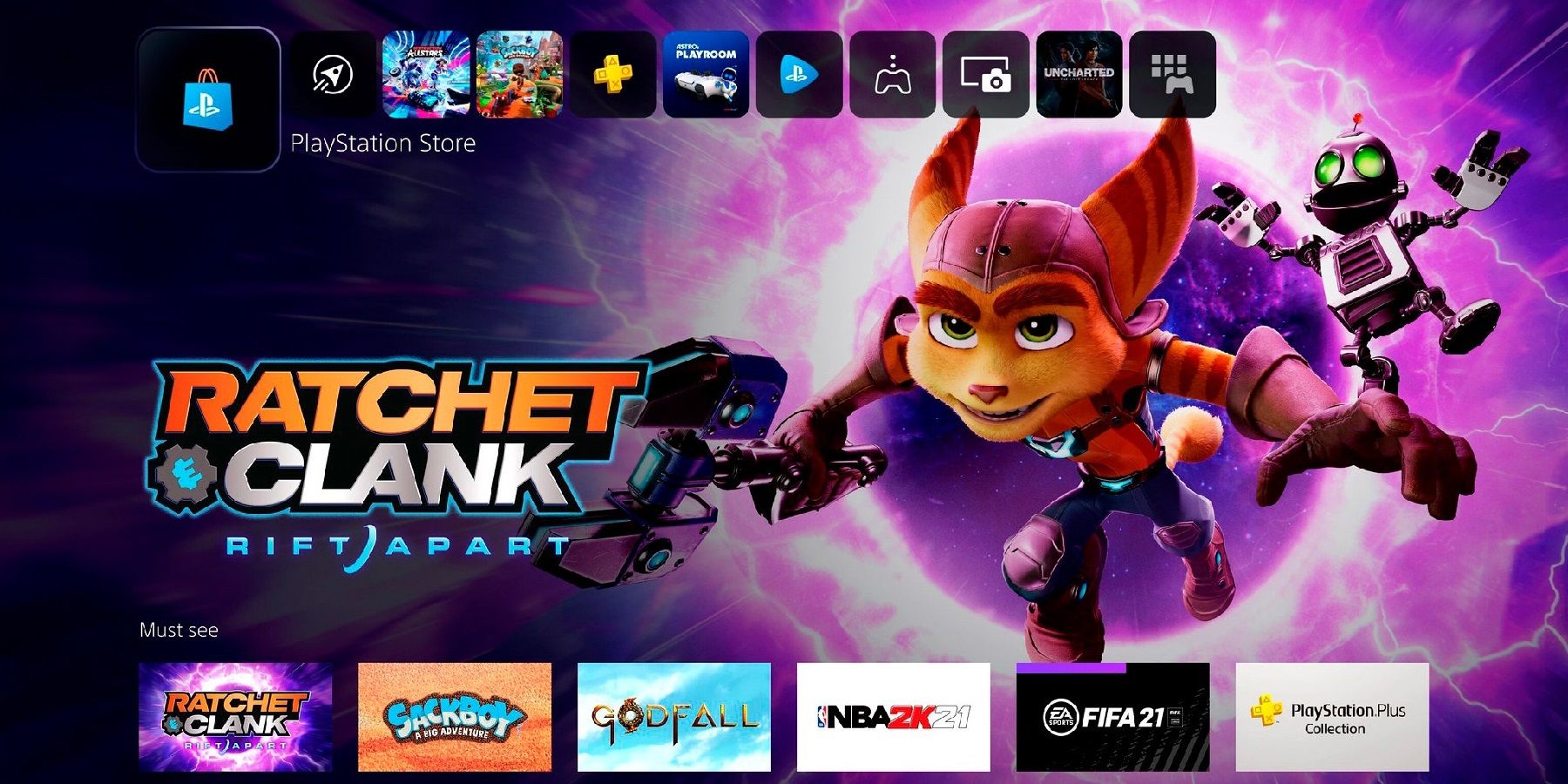 Ratchet and Clank PlayStation 5 store