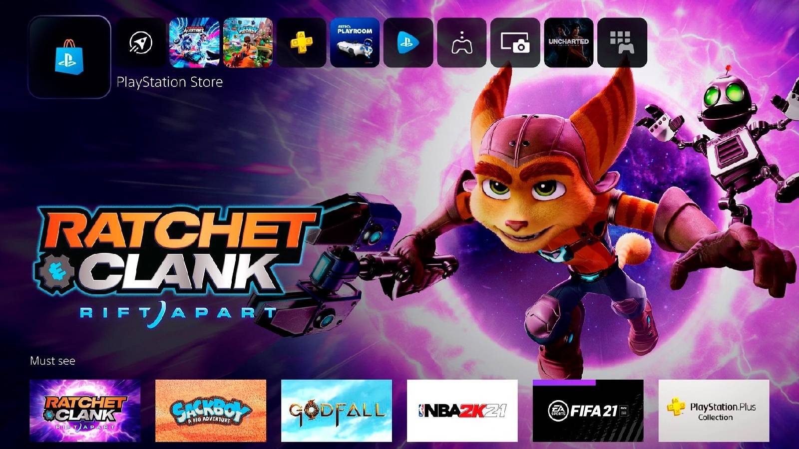Ratchet and Clank PlayStation 5 store