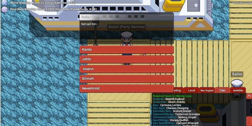 pokemon planet ferry