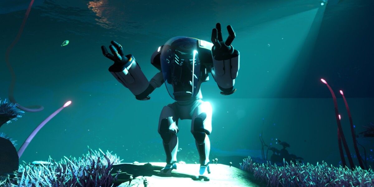 prawn suit under water