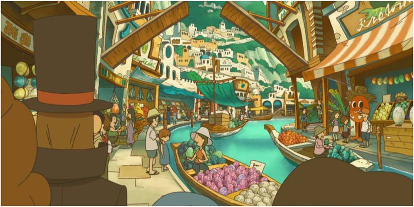 Professor Layton in town