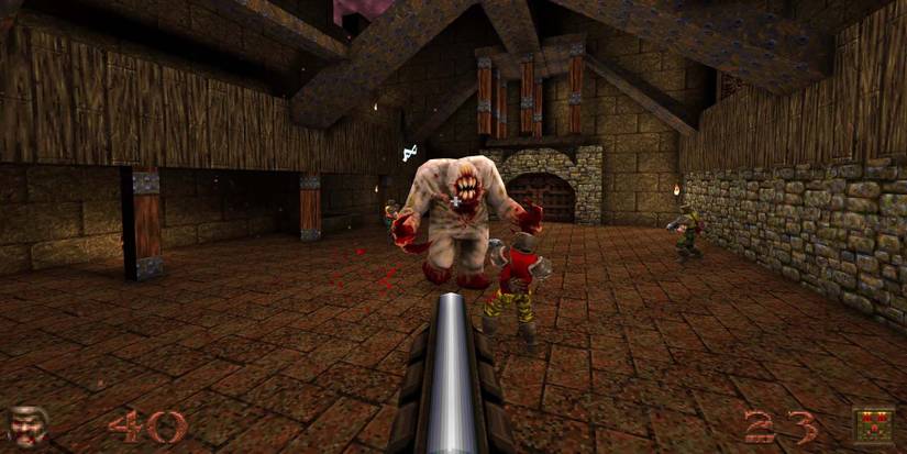 ps4 Quake gameplay shotgun