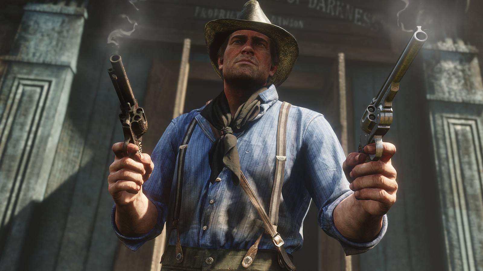 red dead redemption 2 arthur dual wielding