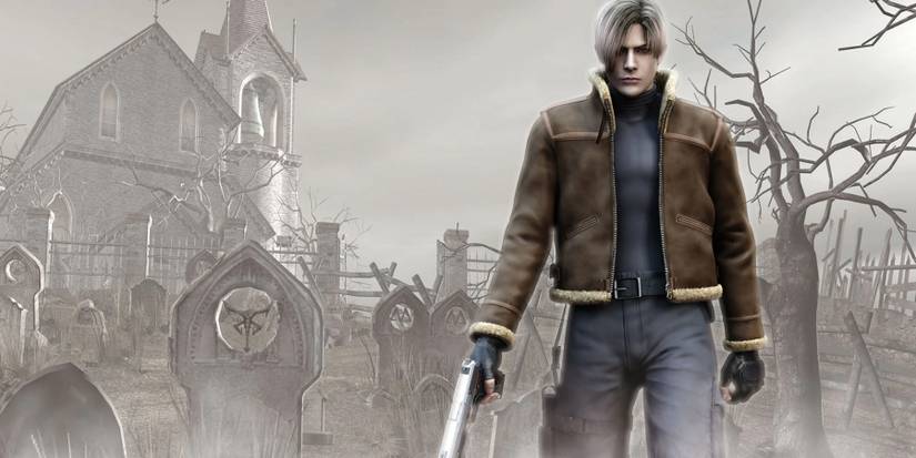 resident evil 4 leon kennedy graveyard
