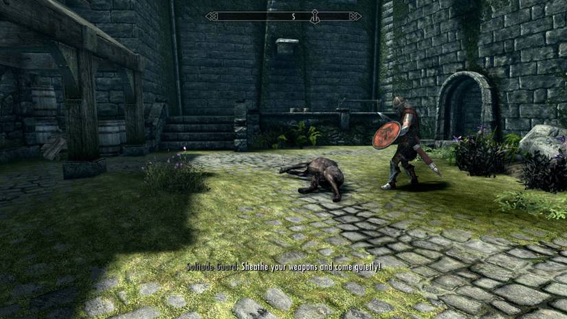 skyrim dead wolf