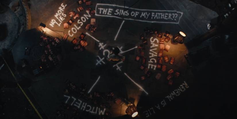 the batman solving riddler scheme