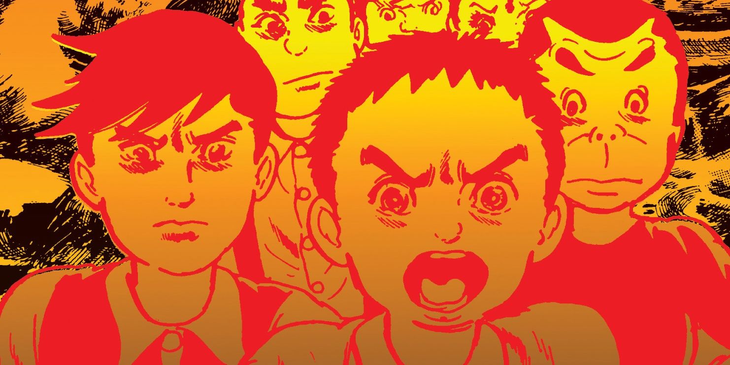 the drifting classroom manga cover artwork kids school