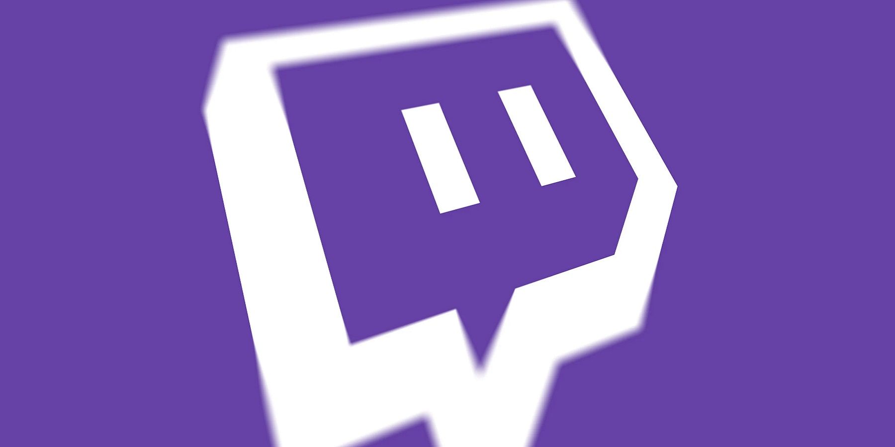 Image of Twitch logo on a purple background.