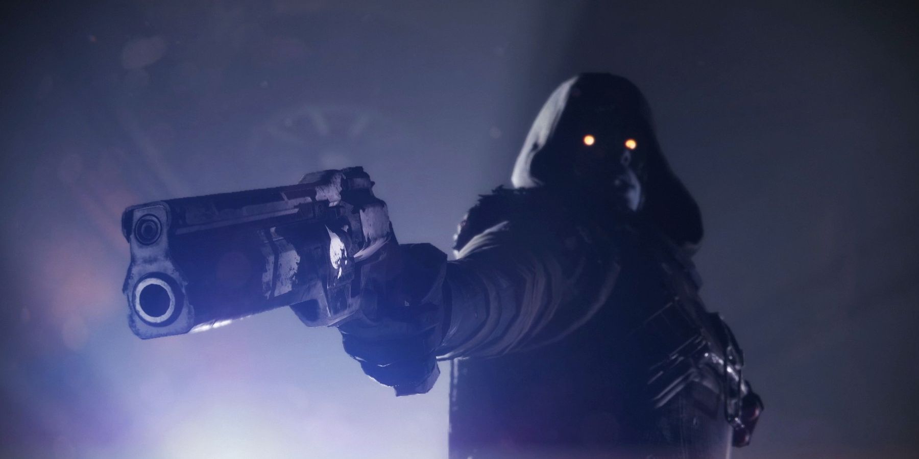 Uldren Sov wields the exotic hand cannon Ace of Spades in a still from Destiny 2.