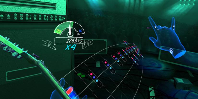 unplugged air guitar vr crowd