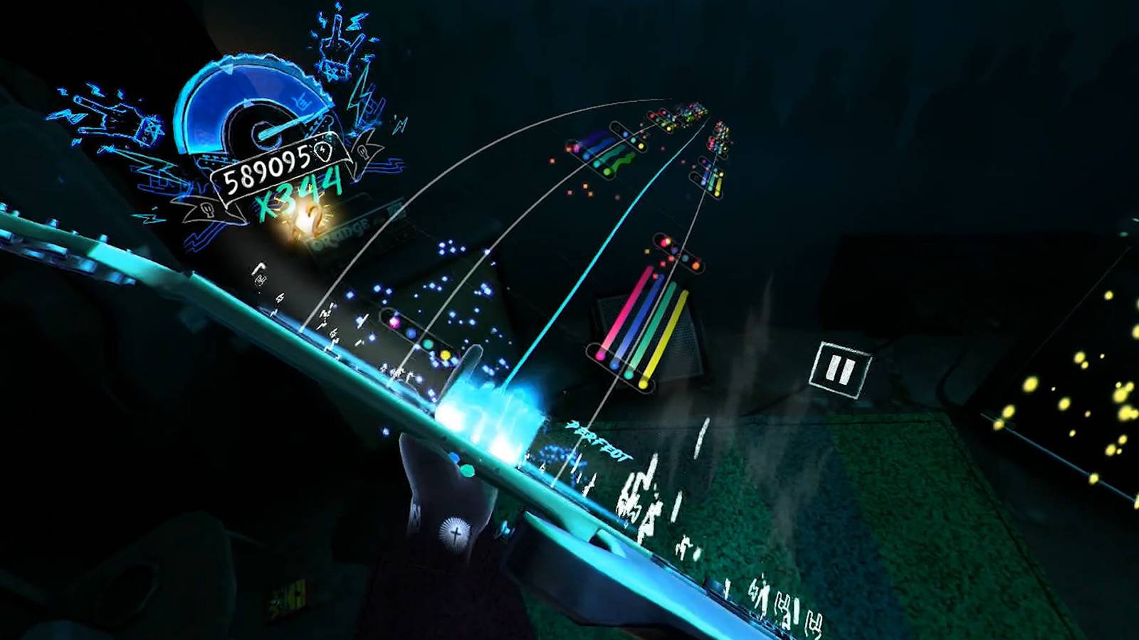 unplugged air guitar vr play screen