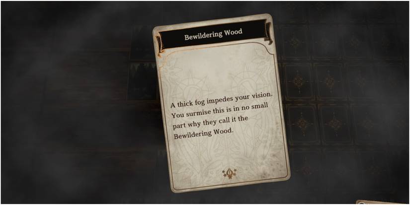 voice of card the isle dragon roars bewildering wood entrance text