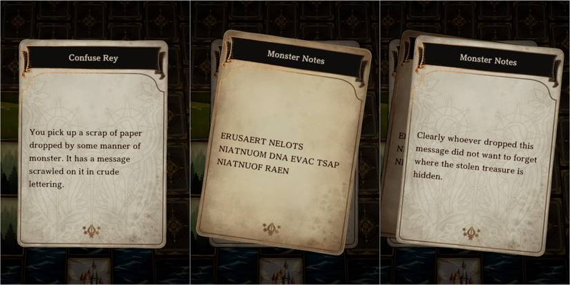 voice of cards the isle dragon roars location of monster memo 1 and memo text