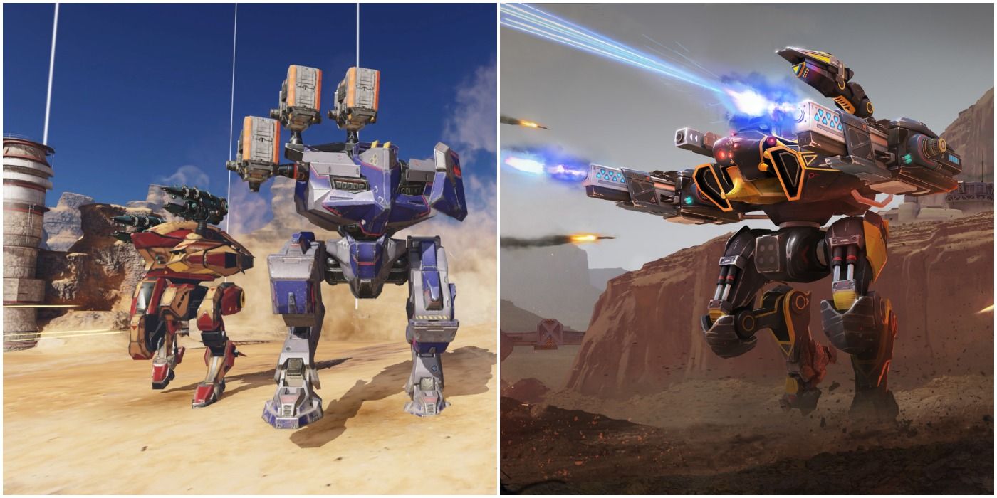war robots scorpion mecha split image