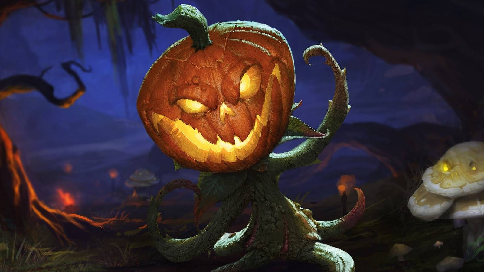 warcraft hallow's end halloween pumpkin rip blizzard