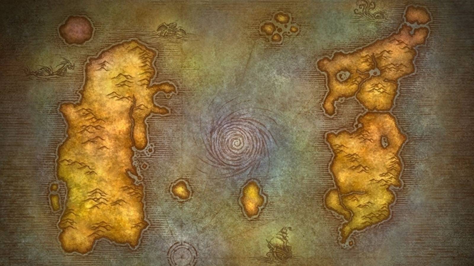 world of warcraft classic world map