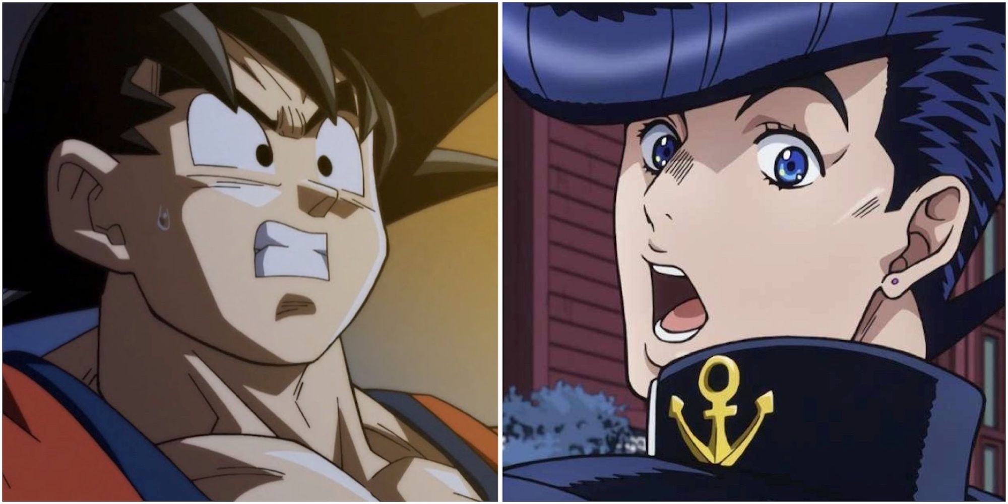 Goku from Dragon Ball Z and Joksuke from Jojo’s Bizarre Adventure