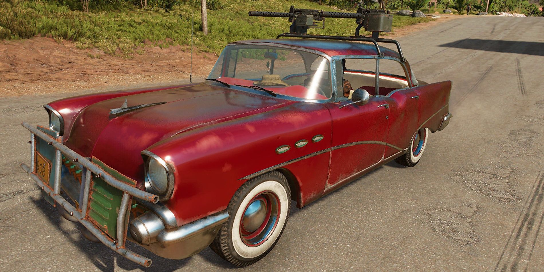Far Cry 6 1956 Red Beaumont Valentina with turret
