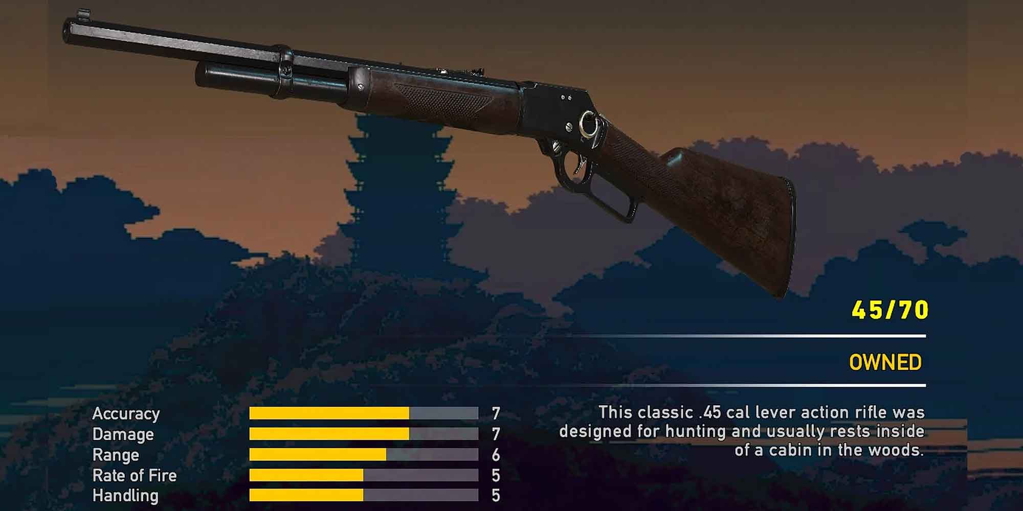 The 45/70 lever-action rifle in Far Cry 5
