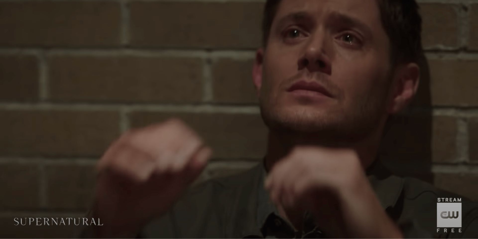 Dean Winchester ( Jensen Ackles) being emotional