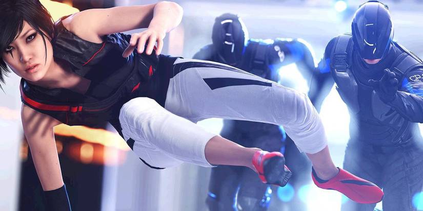 Running from enemies in Mirror’s Edge