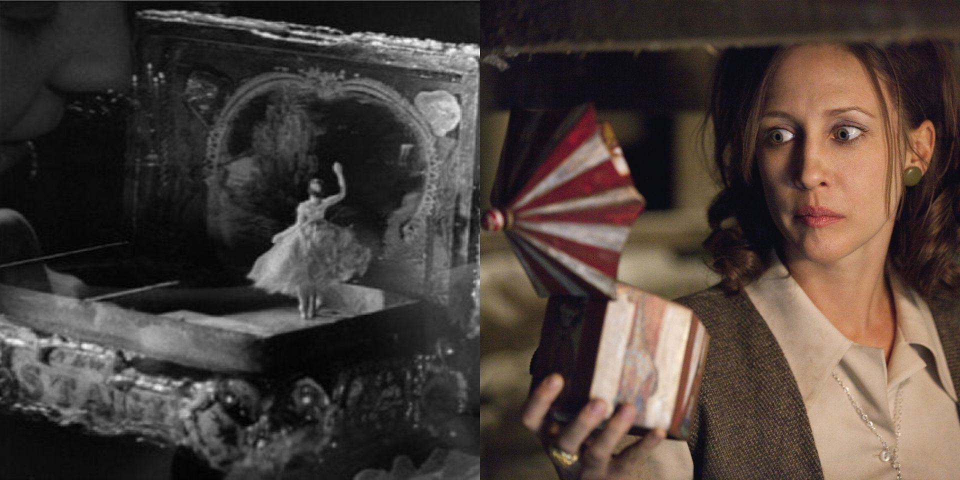 Music box with ballerina in The Innocents and The Conjuring 