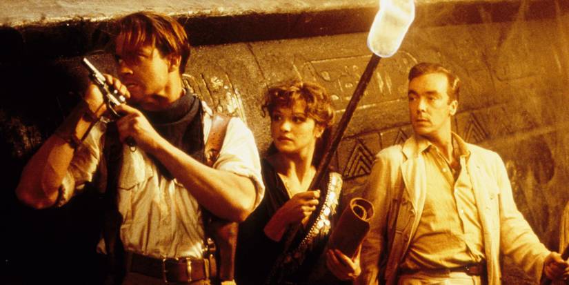 Brendan Fraser and Rachel Weisz in 1999 The Mummy