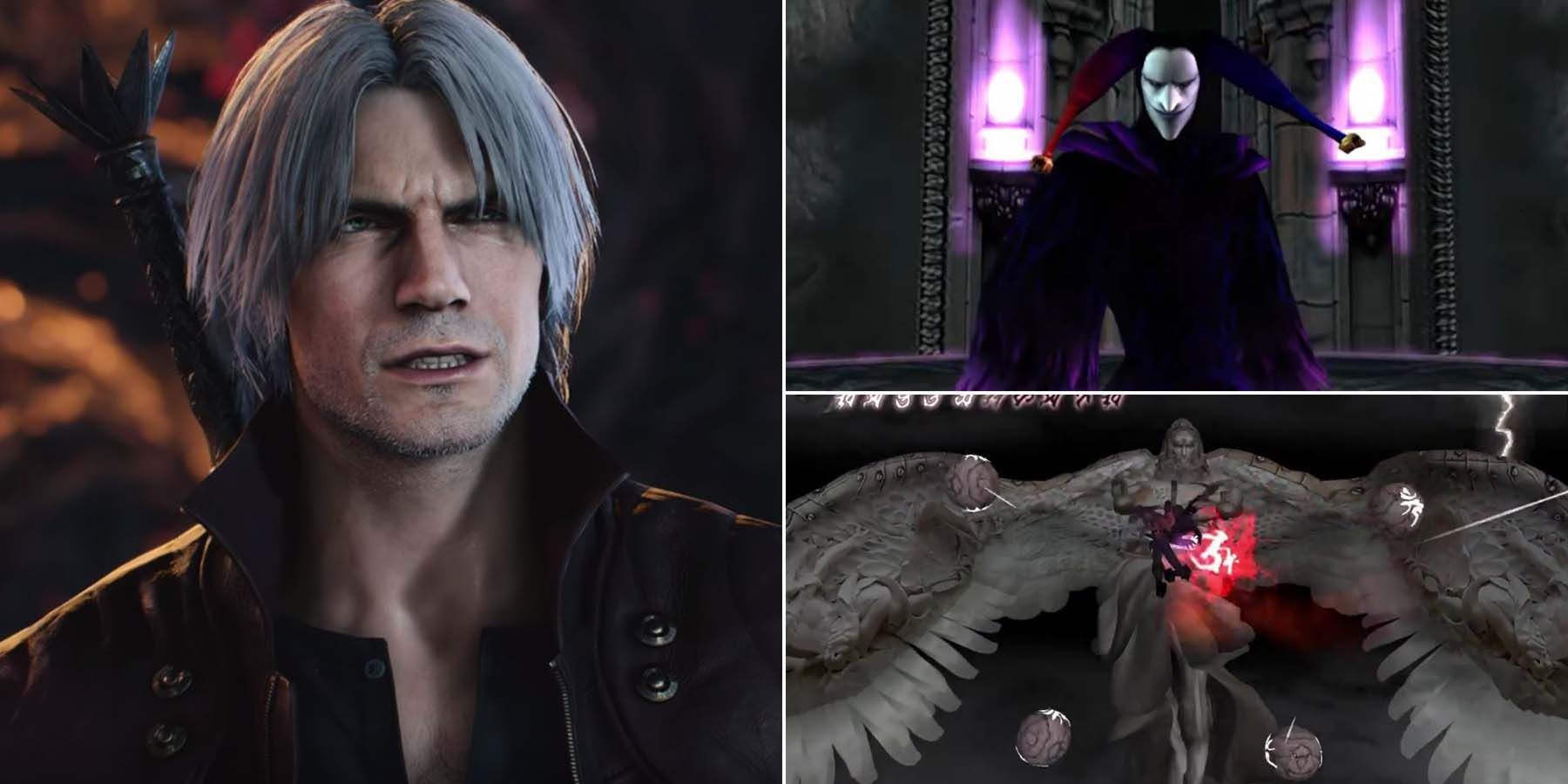 In 2005, devil may cry 3 integrates a boss fight with two enemies. When one  is defeated, the other would acquire his power and be harder to fight. It  also gives the