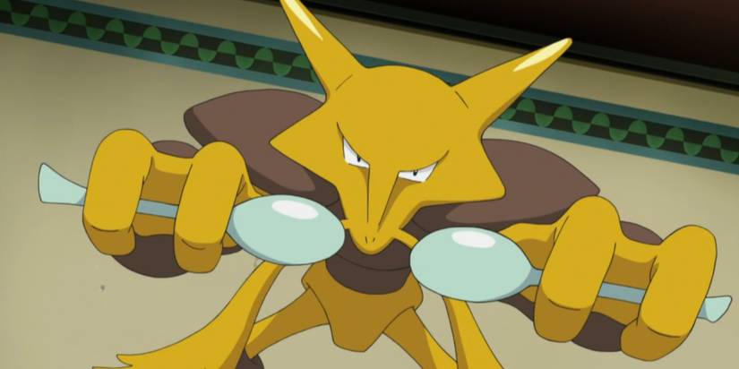 Pokemon Alakazam In battle stance