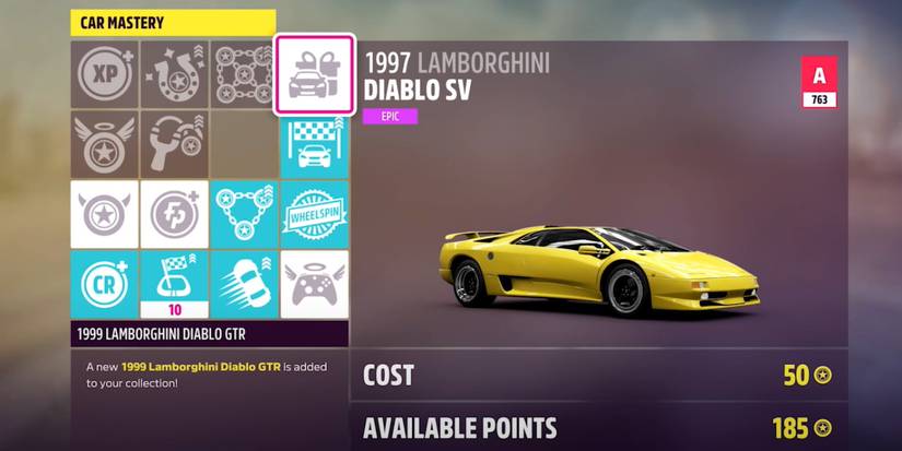 Forza Horizon 5 1997 lamborghini diablo sv