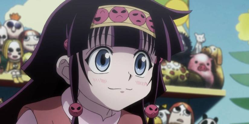 Alluka Zoldyck wide eyed and smiling Hunter x Hunter