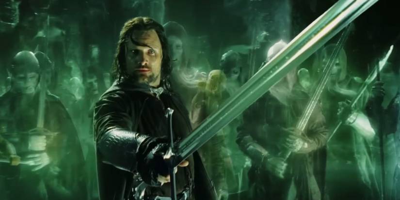 aragorn claiming the throne