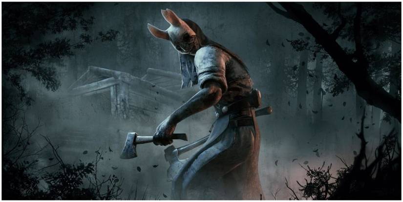 Chapter art of The Huntress from Dead By Daylight