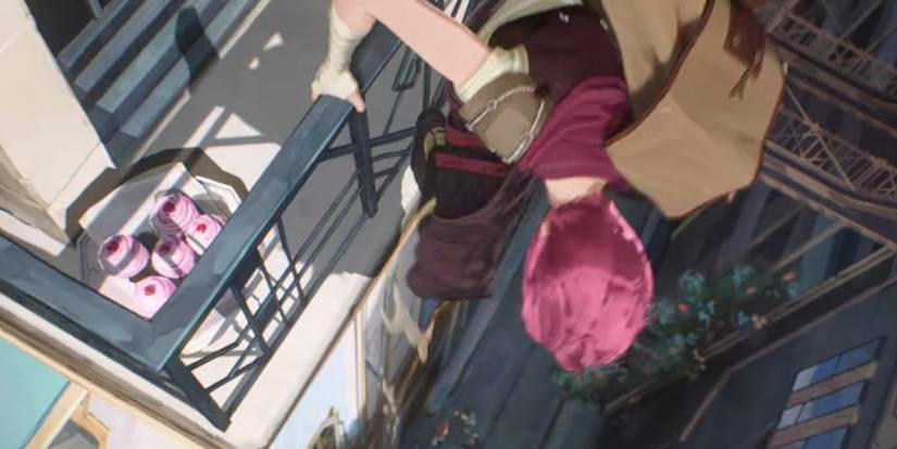 Arcane - Cupcakes On A Balcony Vi Is Climbing Over, Probably Belonging To Caitlyn