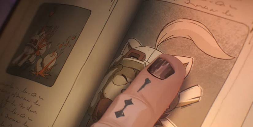 Arcane - Silco's Goon Looking In A Children's Book And Seeing Teemo