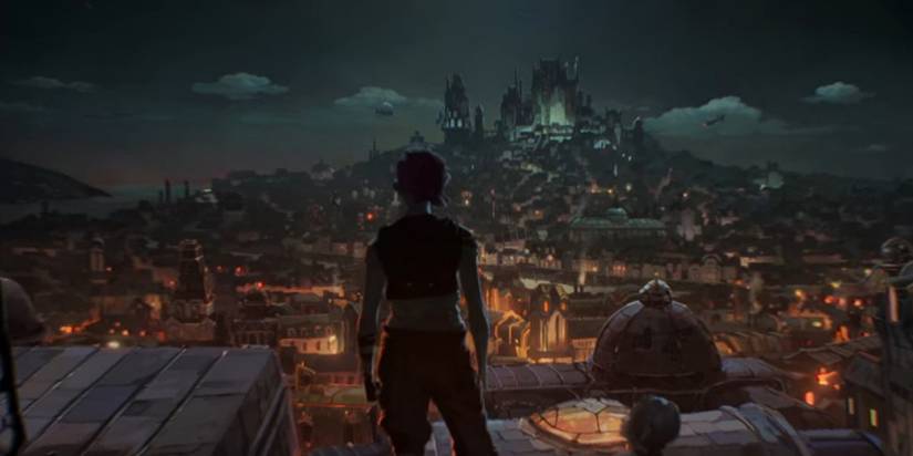 Arcane - Vi Looking Out At The Painted City