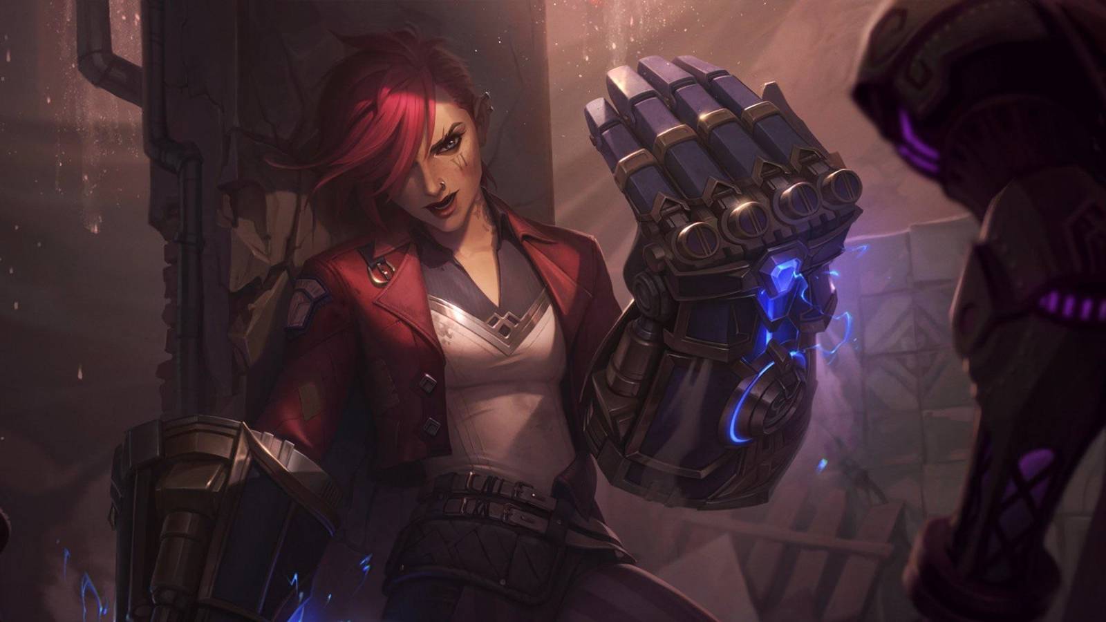 Splash art for League of Legends champion Vi