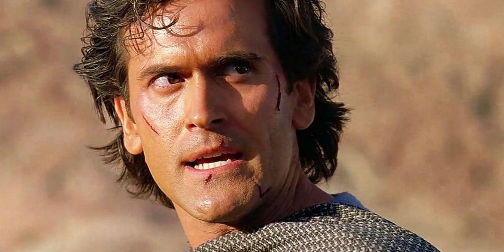Ash Williams Sneering in Army of Darkness Cropped