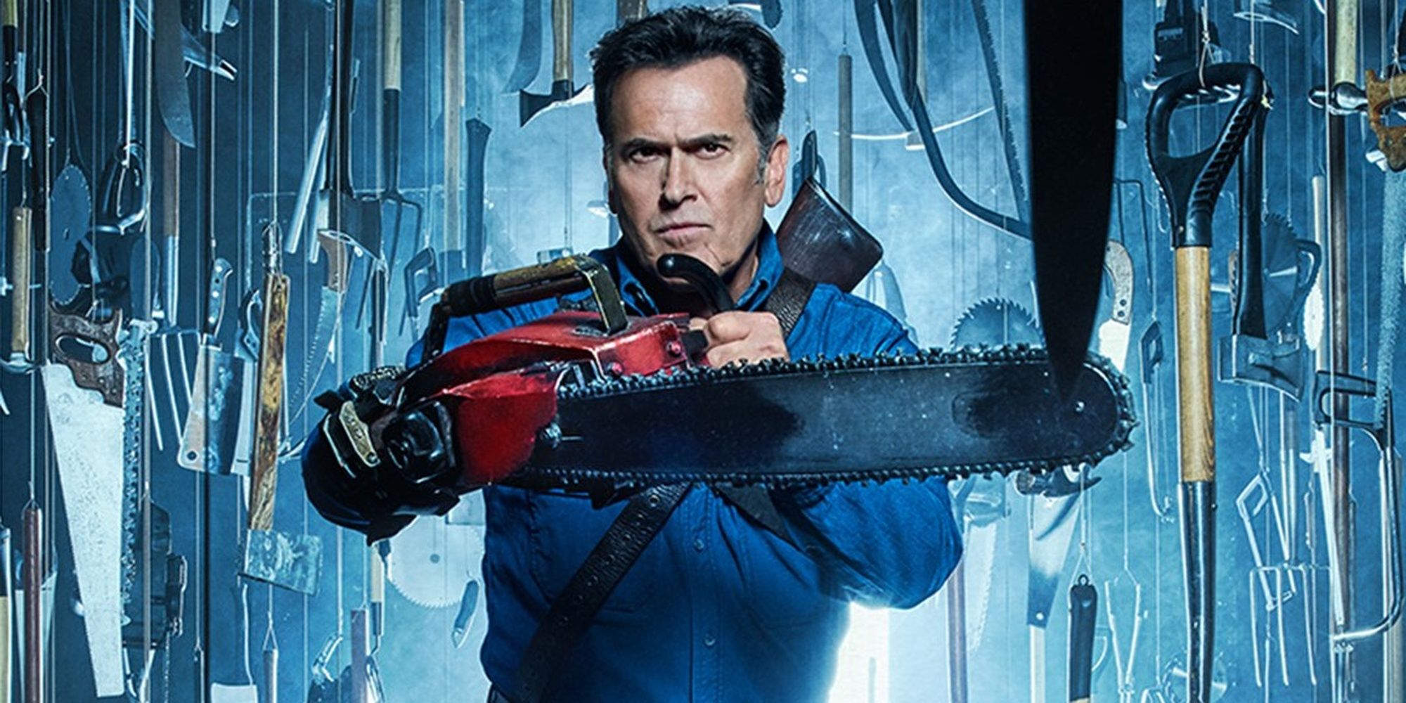 Ash Williams Surrounded By Blades Cropped