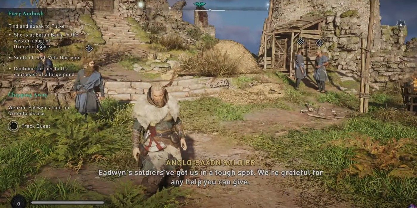 Assassin's Creed Valhalla Chipping Away quest Eivor at Thaerelea Ruins