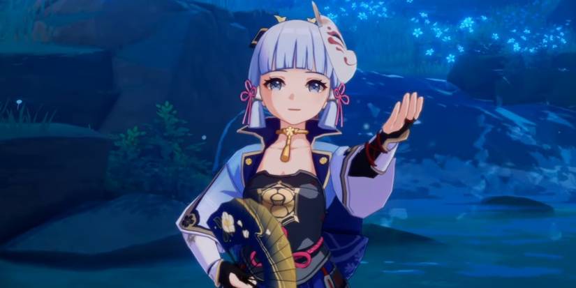 Ayaka dancing in the lake