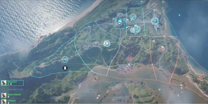 Battlefield 2042 - Sectors on a map